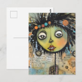 Künstlerische Damen 7 Postkarte (Vorne/Hinten)