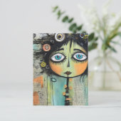 Künstlerische Damen 8 Postkarte (Stehend Vorderseite)