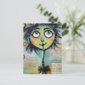 Künstlerische Damen 9 Postkarte (Stehend Vorderseite)