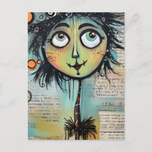 Künstlerische Damen 9 Postkarte (Vorderseite)