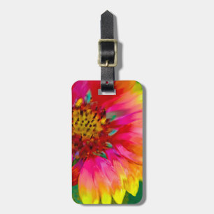 Künstlerische Darstellung der Indian Blanket Blume Gepäckanhänger