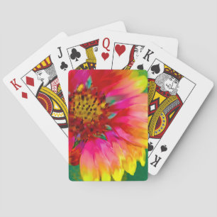 Künstlerische Darstellung der Indian Blanket Blume Spielkarten