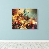 Künstlerische Darstellung des Krieges Leinwanddruck (Insitu (Holzboden))