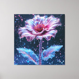 Künstlerische Darstellung einer Blume Leinwanddruck