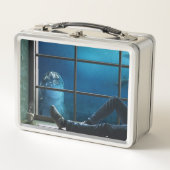 Künstlerische Delphin Metall Brotdose (Vorderseite)