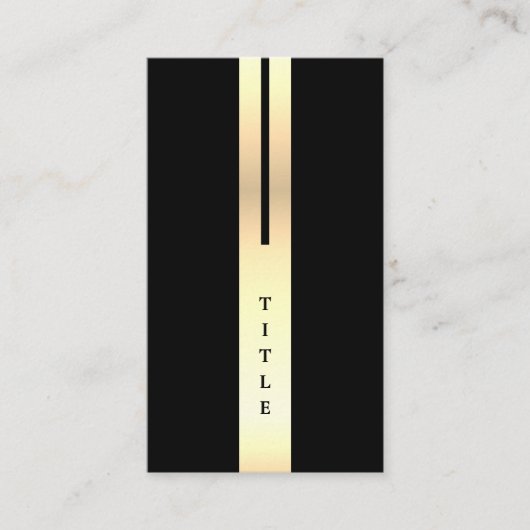 Künstlerische Details Moderne Black & Gold Busines Visitenkarte (Vorderseite)