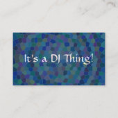 Künstlerische DJ-Visitenkarte 2 Visitenkarte (Rückseite)