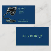 Künstlerische DJ-Visitenkarte Visitenkarte (Vorne/Hinten)