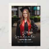 Künstlerische Doodles Editable Color Abschluss Ein Einladung (Vorne/Hinten)