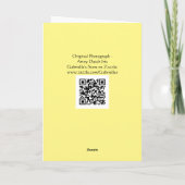 Künstlerische Dutch Iris Blume Note Card Karte (Rückseite)