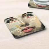 Künstlerische, einzigartige digitale Kunst | Hübsc Getränkeuntersetzer (Linke Seite)