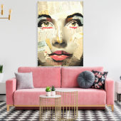 Künstlerische, einzigartige digitale Kunst | Hübsc Leinwanddruck (Insitu (Wohnzimmer))