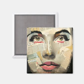 Künstlerische, einzigartige digitale Kunst | Hübsc Magnet (Vorderseite/Rückseite)