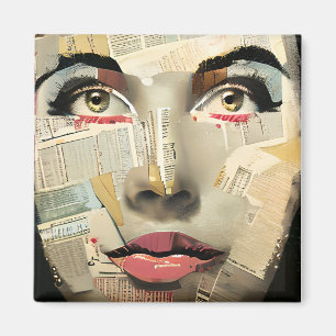 Künstlerische, einzigartige digitale Kunst   Hübsc Magnet