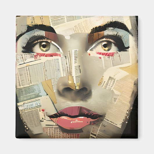 Künstlerische, einzigartige digitale Kunst | Hübsc Magnet (Vorne)