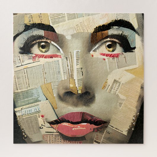 Künstlerische, einzigartige digitale Kunst | Hübsc Puzzle (Vertikal)