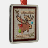 Künstlerische Elchverzierung Beaver Ornament Aus Metall (Rechts)