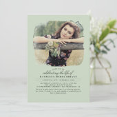 Künstlerische Elegant-Feier zum lebensbegleitenden Einladung (Stehend Vorderseite)