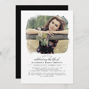 Künstlerische Elegant-Feier zum lebensbegleitenden Einladung