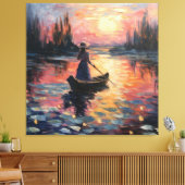 Künstlerische Eleganz Leinwanddruck (Insitu (Wohnzimmer))