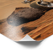 Künstlerische Endition von Mars Rover Fotodruck (Ecke)