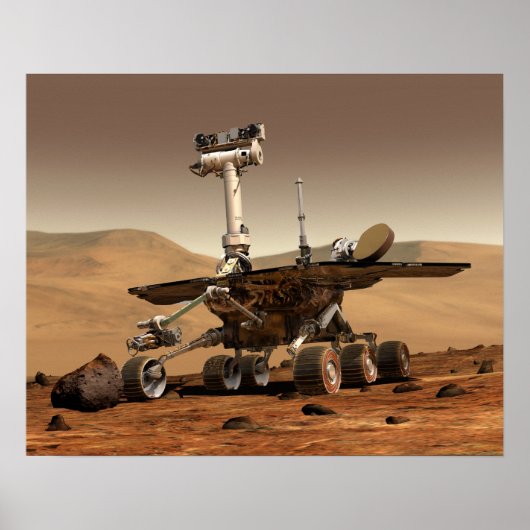 Künstlerische Endition von Mars Rover Poster (Vorne)