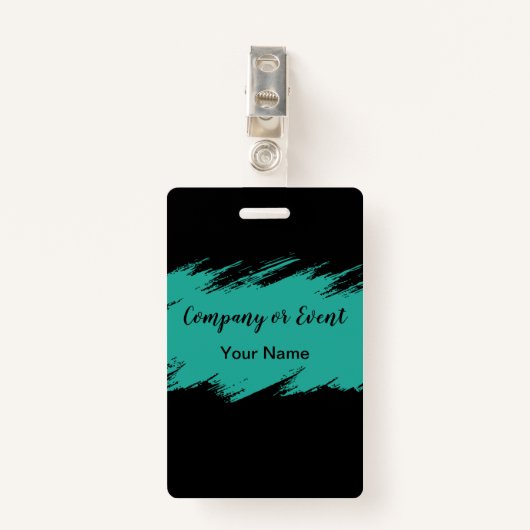 Künstlerische Ereignis-Abzeichen Ausweis (Vorderseite mit Klammer)