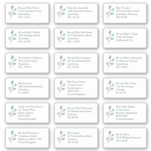 Künstlerische EucaIyptus Individuelle Empfängeradr Aufkleber