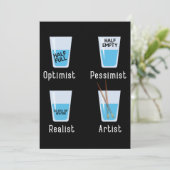 Künstlerische Fakten Funny Artists Kunstlehrer Gr Dankeskarte (Stehend Vorderseite)