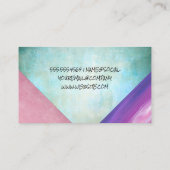 Künstlerische Farbblöcke Visitenkarte (Rückseite)