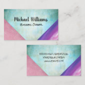 Künstlerische Farbblöcke Visitenkarte (Vorne/Hinten)