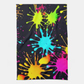 Künstlerische Farbburst mit treibender Farbe Geschirrtuch (Vertikal)