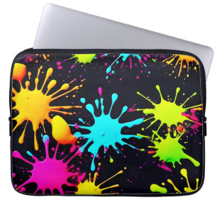 Künstlerische Farbburst mit treibender Farbe Laptopschutzhülle