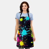 Künstlerische Farbburst mit treibender Farbe Schürze (Getragen)