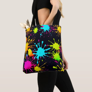 Künstlerische Farbburst mit treibender Farbe Tasche