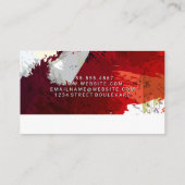 Künstlerische Farbe gebürstet | Berater | Künstler Visitenkarte (Rückseite)