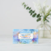 Künstlerische Farbe Pallette Geschäfts-Karte Visitenkarte (Stehend Vorderseite)