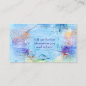 Künstlerische Farbe Pallette Geschäfts-Karte Visitenkarte (Rückseite)