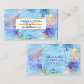 Künstlerische Farbe Pallette Geschäfts-Karte Visitenkarte (Vorne/Hinten)