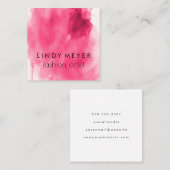 Künstlerische Farbe Quadratische Visitenkarte (Vorne/Hinten)