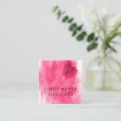 Künstlerische Farbe Quadratische Visitenkarte (Stehend Vorderseite)