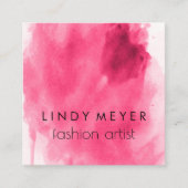 Künstlerische Farbe Quadratische Visitenkarte (Vorderseite)