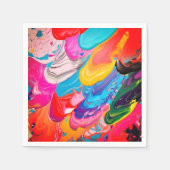 Künstlerische Farbe Serviette (Vorderseite)