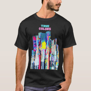 Künstlerische Farbmalpinsel T-Shirt