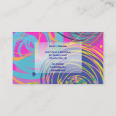 KÜNSTLERISCHE FARTSY Artist Designer-Karte Visitenkarte (Rückseite)