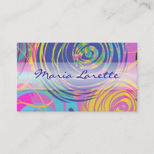 KÜNSTLERISCHE FARTSY Artist Designer-Karte Visitenkarte (Vorderseite)