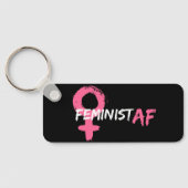 Künstlerische Feministin AF Rosa Frauensymbol Schlüsselanhänger (Rückseite)