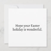 Künstlerische festliche Ostereierkollektion Karte (Rückseite)