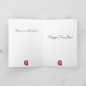 Künstlerische Feuerwerkskunst jedes neue Jahr Feiertagskarte (Innenseite)