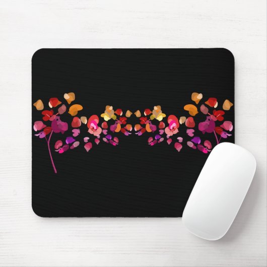 Künstlerische Fiery Petals Feminine Print Mousepad (Mit Mouse)